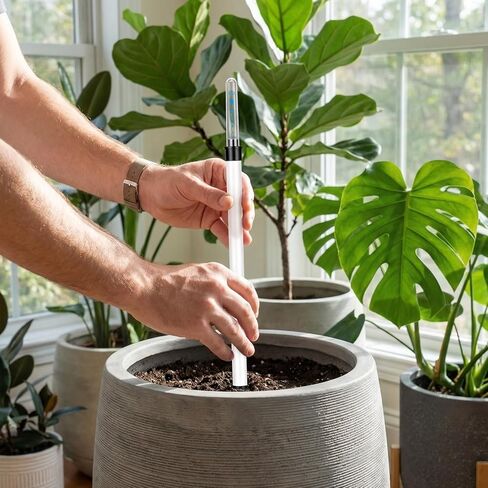 DOITOOL 2 قطعة مؤشر مستوى المياه للنباتات، وعاء الزهور، تذكير بنقص المياه، مؤشر قياس مستوى العرض للنباتات الداخلية/الخارجية، استخدام حديقة المنزل، 14 بوصة in Kuwait