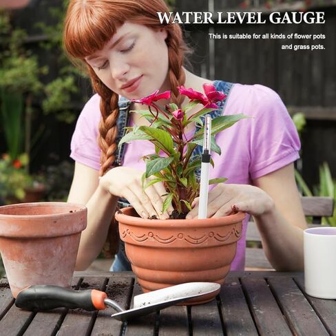 DOITOOL 2 قطعة مؤشر مستوى المياه للنباتات، وعاء الزهور، تذكير بنقص المياه، مؤشر قياس مستوى العرض للنباتات الداخلية/الخارجية، استخدام حديقة المنزل، 14 بوصة in Kuwait