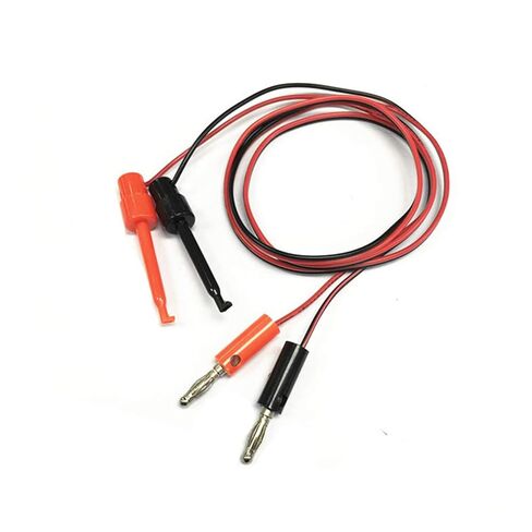 3-Pairs 4mm Gold Banana Plug to Test Hook Clips Lead Cable | 1M 18AWG 5A Rated Current for Multimeter/Power Supply/PCB | 2-Prong Alligator Clips with PVC Insulation in Saudi Arabia