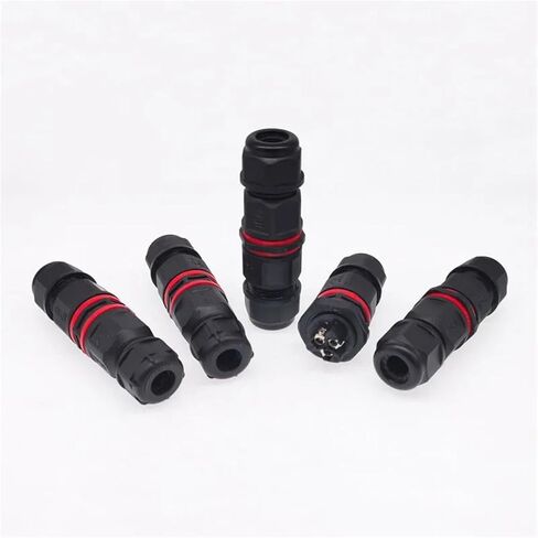 Connector I Shape 2 3 4 5pin 250V 30A Cable Wire Gland Sleeve Quick Connect Panel Installation 1Pcs(CN20 5PIN Docking) in Saudi Arabia
