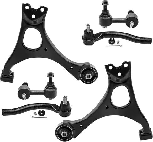 Detroit Axle - Rear 6pc Control Arms Kit for 07-13 Acura MDX, 10-13 ZDX, 09-15 Honda Pilot, Lower & Upper Control Arms Sway Bars 2009 2010 2011 2012 2013 2014 2015 Replacement in Kuwait