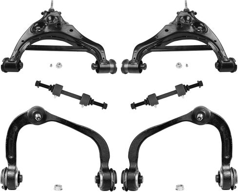 Detroit Axle - Rear 6pc Control Arms Kit for 07-13 Acura MDX, 10-13 ZDX, 09-15 Honda Pilot, Lower & Upper Control Arms Sway Bars 2009 2010 2011 2012 2013 2014 2015 Replacement in Kuwait