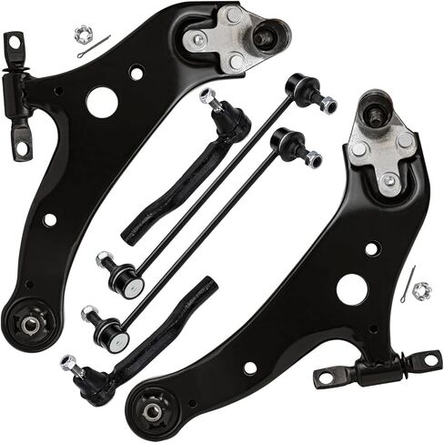 Detroit Axle - Rear 6pc Control Arms Kit for 07-13 Acura MDX, 10-13 ZDX, 09-15 Honda Pilot, Lower & Upper Control Arms Sway Bars 2009 2010 2011 2012 2013 2014 2015 Replacement in Kuwait