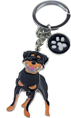 سلسلة مفاتيح المفتاح ، والمعادن اللطيفة الصغيرة الكلب جرو مفتاح المفتاح المفتاح Keyfob كيس السيارة سحر سلاسل العلامة الكلب عيد ميلاد (القلطي الأسود) in Kuwait