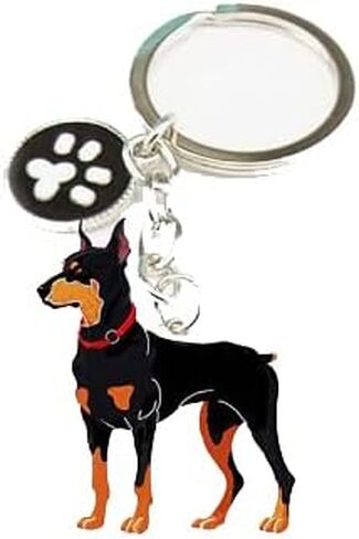 سلسلة مفاتيح المفتاح ، والمعادن اللطيفة الصغيرة الكلب جرو مفتاح المفتاح المفتاح Keyfob كيس السيارة سحر سلاسل العلامة الكلب عيد ميلاد (القلطي الأسود) in Kuwait