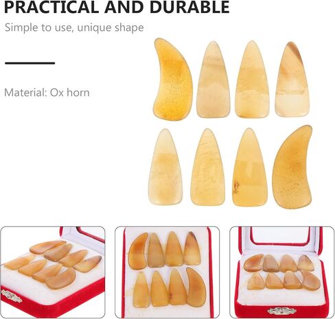 Zerodeko Thickened Large Guzheng Nails Horn Finger Picks Set Sturdy Fake Nail Covers for Guzheng Playing Random Color for Practice and Performance in Kuwait