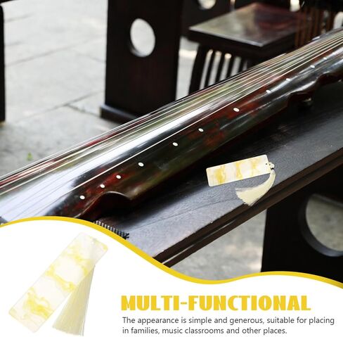 Guzheng لوحة لف الأظافر قطعة واحدة قابلة لإعادة الاستخدام لوحة تخزين الأظافر حامي الإصبع لملحقات أداة الموسيقى Guzheng باللون الأصفر القطيفة in Kuwait