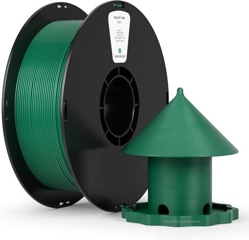 kexcelld ASA Filament 1.75mm,Green ASA 3D Printer Filament 1kg Spool (2.2lbs), Heat & Weather Resistant Perfect for Printing Outdoor Functional Parts,Fit Most FDM Printer in Saudi Arabia