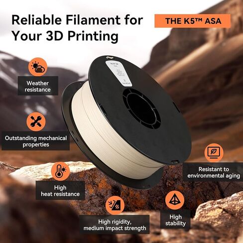 kexcelld ASA Filament 1.75mm,Green ASA 3D Printer Filament 1kg Spool (2.2lbs), Heat & Weather Resistant Perfect for Printing Outdoor Functional Parts,Fit Most FDM Printer in Saudi Arabia