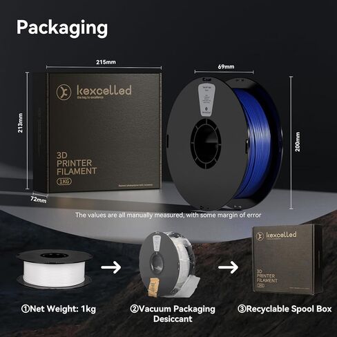 kexcelld ASA Filament 1.75mm,Green ASA 3D Printer Filament 1kg Spool (2.2lbs), Heat & Weather Resistant Perfect for Printing Outdoor Functional Parts,Fit Most FDM Printer in Saudi Arabia