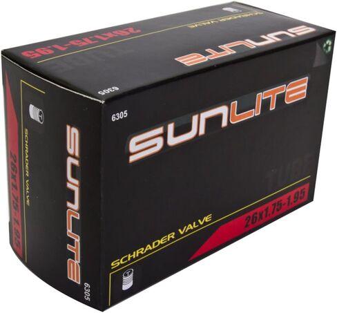 أنابيب داخلية للدراجة الجبلية Sunlite مقاس 26 بوصة × 1.50-1.95 بوصة صمام شريدر - عبوتان in Saudi Arabia