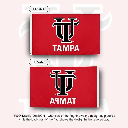 Desert Cactus University of Tampa UT Flag - 3 x 5 Feet Spartans Banner, Indoor/Outdoor Durable Fabric, 100% Polyester Design (Style C) in Saudi Arabia