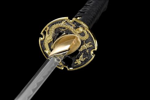 Lyuesword كامل وظيفية الطين خفف اليابانية سيف ساموراي مجموعة كاتانا واكيزاشي تانتو مجموعة 3 قطعة يمكن قطع شجرة in Kuwait