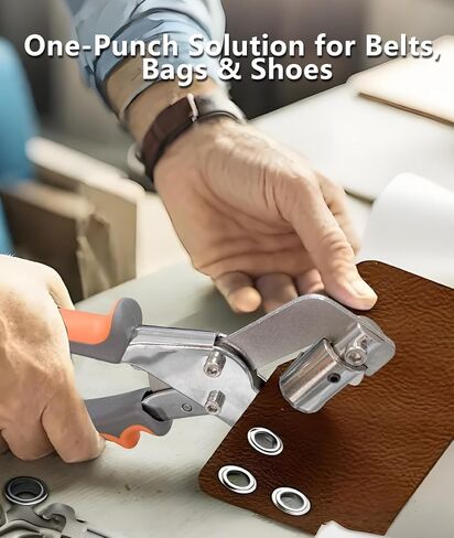 مجموعة حلقات معدنية احترافية - 500 قطعة ثقوب 10 مم (ذهبي وفضي) + أداة ضغط يدوية شديدة التحمل للنسيج والجلد والقماش والأعمال اليدوية in Kuwait