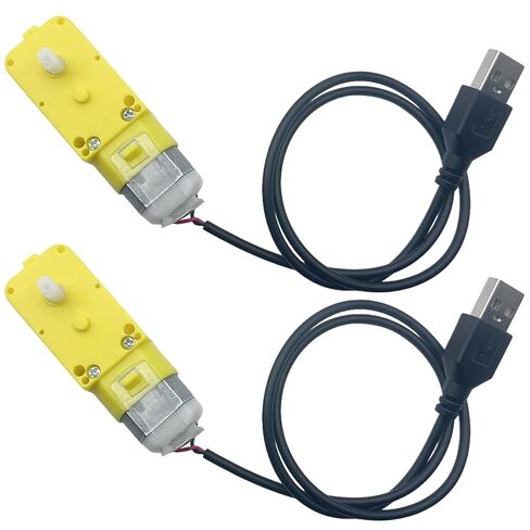 Gear Motor LA001 - DC5V 59RPM - Single Shaft Reduction Gearbox, 3D Printer Parts for Smart Car, Robotics, DIY Projects (2) in Kuwait