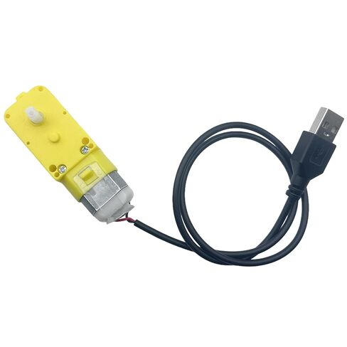Gear Motor LA001 - DC5V 59RPM - Single Shaft Reduction Gearbox, 3D Printer Parts for Smart Car, Robotics, DIY Projects (2) in Saudi Arabia