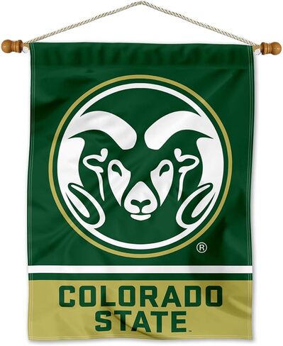 College Flags & Banners Co. Colorado State Rams Banner with Hanging Pole in Saudi Arabia