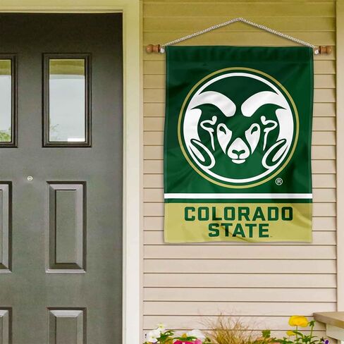 College Flags & Banners Co. Colorado State Rams Banner with Hanging Pole in Saudi Arabia