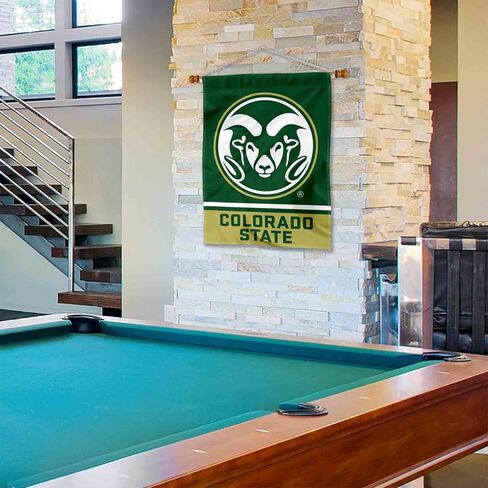 College Flags & Banners Co. Colorado State Rams Banner with Hanging Pole in Saudi Arabia