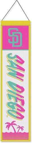 WinCraft San Diego Padres City Edition 8x32 Inch Vertical Wool Embroidered Hanging Banner in Saudi Arabia