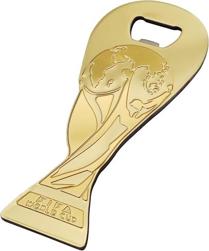 فتاحة زجاجات معدنية مغناطيسية لكأس العالم لكرة القدم 2026 (5.75 بوصة × 2.5 بوصة) - هدية مثالية لمحبي كرة القدم، ومغناطيس الثلاجة وشريط ملحق لكأس العالم 2026 in Kuwait