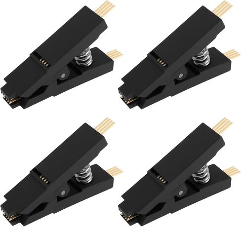ECSiNG 4Pcs 8-Pin Test Clip SOIC 8 SOP8 Programmer IC Testing Clip 50mm for Circuit Board in Saudi Arabia