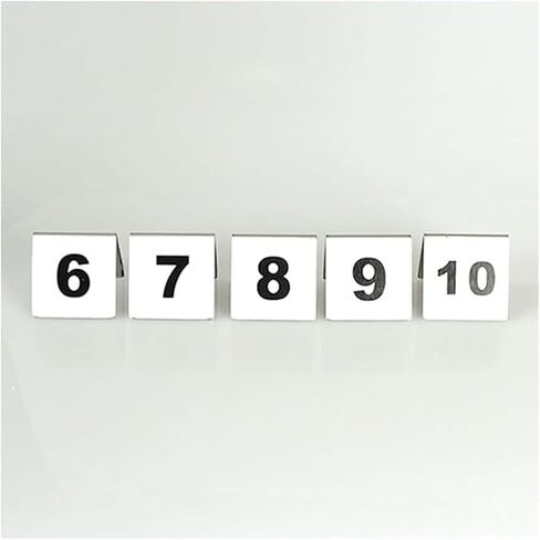 أرقام الطاولة، أرقام الطاولة، حزمة من 5 حامل أرقام مثلث من الفولاذ المقاوم للصدأ على الوجهين 50 × 50 × 43 مم (26 إلى 30) in Kuwait