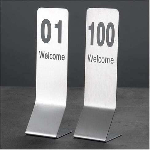 أرقام الطاولة، أرقام الطاولة، الفولاذ المقاوم للصدأ 2.4x2.4x8.3 بوصة (61-70) in Kuwait