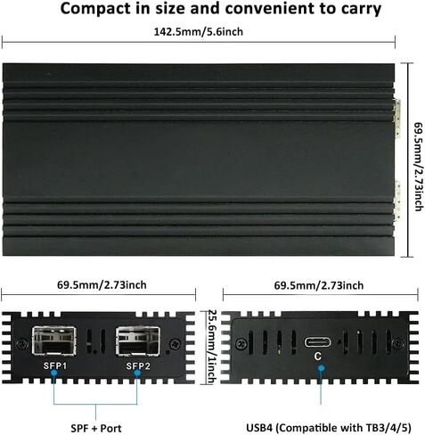 10Gb Ethernet Network Card,M.2 B+M Key Port to RJ45,10Gigabit Ethernet Network Adapter with AQC113 Chipset Industrial Grade Server Network NIC Card for NAS and Desktop in Saudi Arabia