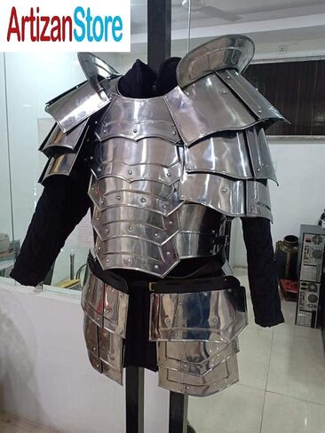 ARTIZANSTORE Breast Plate LARP Re-Enactment Armour Costume with Shoulder Guard and Tasset in Saudi Arabia