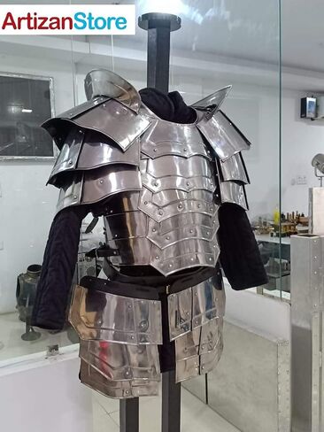 ARTIZANSTORE Breast Plate LARP Re-Enactment Armour Costume with Shoulder Guard and Tasset in Saudi Arabia
