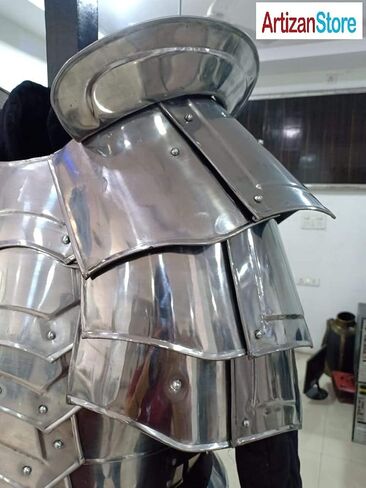 ARTIZANSTORE Breast Plate LARP Re-Enactment Armour Costume with Shoulder Guard and Tasset in Saudi Arabia