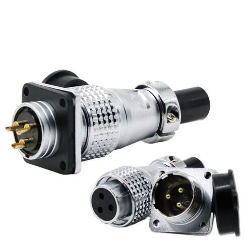 Aviation Socket Round ConnectorTP20 2/3/4/7/10/12 Pins Core Diameter 20MM 1Pcs(TP20-12) in Saudi Arabia
