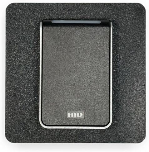 لوحة محول قارئ البطاقات DG-S40-RETRO-BK، متوافقة مع HID Signo40، Lenel Blue Diamond، Gallagher، Schlage، حامل صندوق مزدوج، أسود، مادة قابلة لإعادة التدوير، 6.25 بوصة × 6.25 بوصة × 0.20 بوصة in Kuwait
