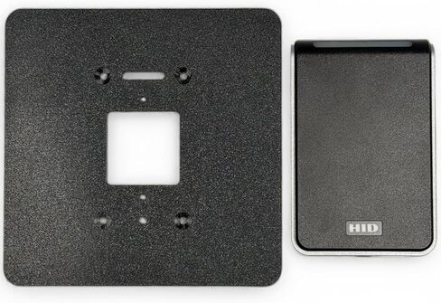 لوحة محول قارئ البطاقات DG-S40-RETRO-BK، متوافقة مع HID Signo40، Lenel Blue Diamond، Gallagher، Schlage، حامل صندوق مزدوج، أسود، مادة قابلة لإعادة التدوير، 6.25 بوصة × 6.25 بوصة × 0.20 بوصة in Kuwait