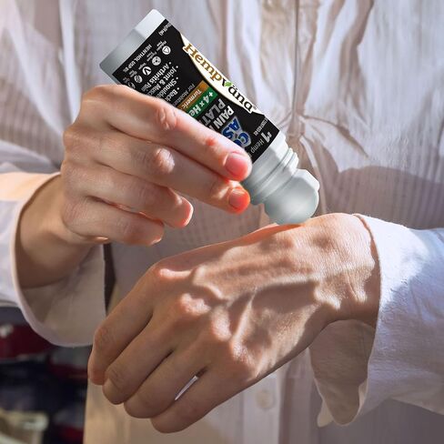 لفافة هيمبفانا على البارد مثل البلاتين الجليدي لتخفيف آلام الركبتين والرقبة والوركين والكتفين والظهر + تخفيف آلام التهاب المفاصل مع زيت بذور القنب، كما يظهر على التلفاز، المنثول البارد in Kuwait