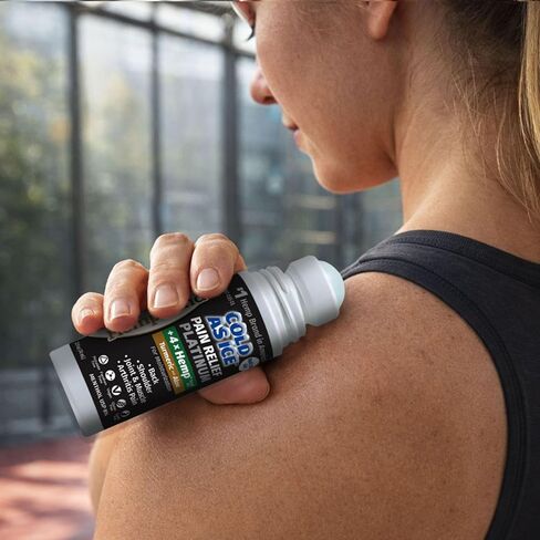 لفافة هيمبفانا على البارد مثل البلاتين الجليدي لتخفيف آلام الركبتين والرقبة والوركين والكتفين والظهر + تخفيف آلام التهاب المفاصل مع زيت بذور القنب، كما يظهر على التلفاز، المنثول البارد in Kuwait