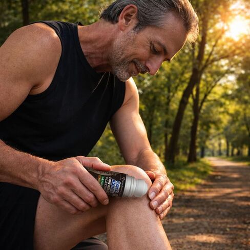 لفافة هيمبفانا على البارد مثل البلاتين الجليدي لتخفيف آلام الركبتين والرقبة والوركين والكتفين والظهر + تخفيف آلام التهاب المفاصل مع زيت بذور القنب، كما يظهر على التلفاز، المنثول البارد in Kuwait