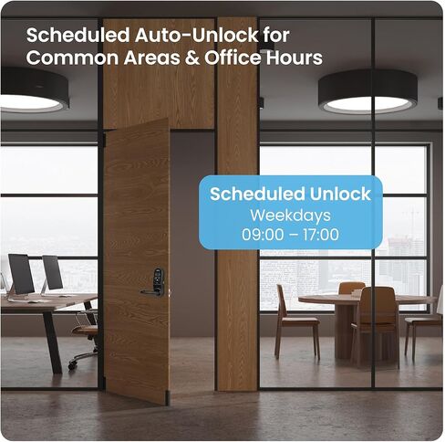 Lockly Guard Latch PGD679L Fire-Rated Smart Lever Lock, UL10B UL10C Certified, WiFi Fingerprint Keypad RFID, ADA Compliant, Patented PIN Genie, LocklyOS Property Management, Commercial Grade in Kuwait