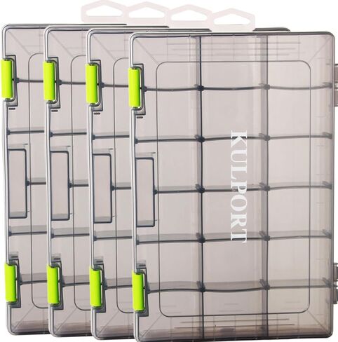 Tackle Boxes, Plastic Box, Plastic Storage Organizer Box with Removable Dividers,3600 Tackle Tray and 3700 Tackle Trays,Lure Box and Terminal Tackle Storage,4 Packs Tackle Trays in Saudi Arabia