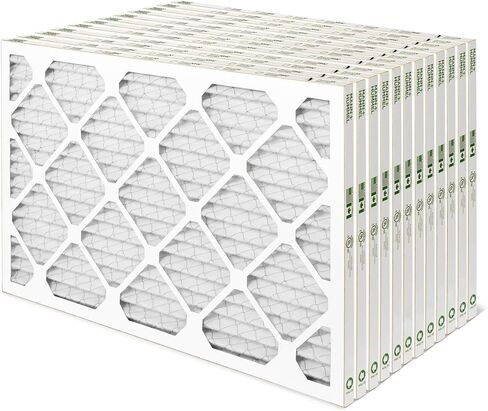 مان + هامل 16 × 25 × 4 MERV 8 فلاتر هواء فرن HVAC AC مطوية. علبة 6. (الحجم الدقيق: 15.5 × 24.5 × 3.75 بوصة) in Kuwait