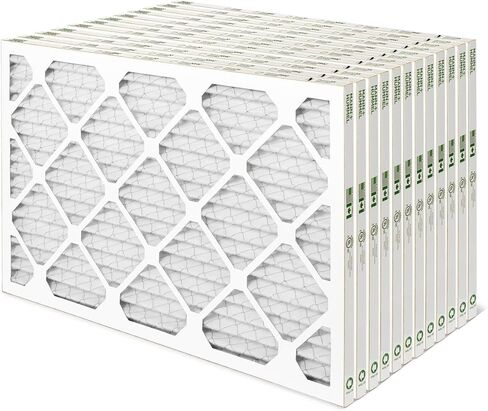 مان + هامل 16 × 25 × 4 MERV 8 فلاتر هواء فرن HVAC AC مطوية. علبة 6. (الحجم الدقيق: 15.5 × 24.5 × 3.75 بوصة) in Kuwait