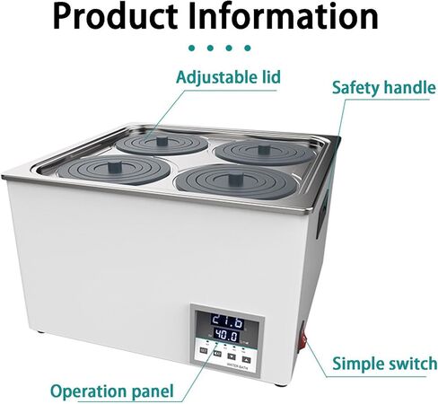 Digital Water Bath - Water Bath Lab, Digital Thermostatic Lab Water Bath, with Timing Function (Singlehole300W) in Saudi Arabia