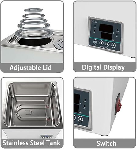 Digital Water Bath - Water Bath Lab, Digital Thermostatic Lab Water Bath, with Timing Function (Singlehole300W) in Saudi Arabia