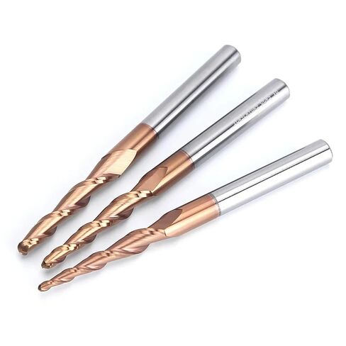 1/3PCS Ball Nose End Mills Spiral Tapered Ball Nose End Mill Carving Bits Carbide Milling Cutter Wood Router Bits(31844) in Saudi Arabia