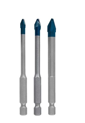 HEX-9 Hard Ceramic Drill Bit Set 5-8 mm 90MM High Hardness Durable Tool Accessory in Saudi Arabia