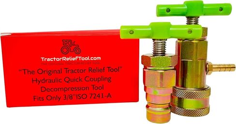 3/8" 7241-A The Original Hydraulic Quick Coupling Pressure Decompression Relief Release Tool 3/8" 7241-A Size Fits Models of Kubota, John Deere, other Compact Tractors in Saudi Arabia
