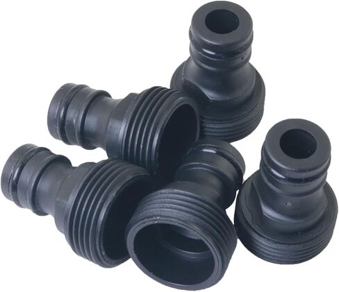 10PCS Black Plastic Garden Hose Quick Connect Fitting Water Pipe Connection Adapter Suitable for 3/4 Inch GHT Tube in Saudi Arabia