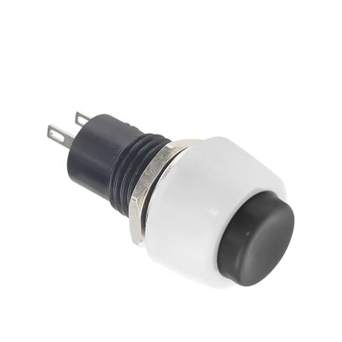 6 قطع مفتاح زر الضغط، DS-450 إعادة ضبط زر صغير مستدير ذاتي القفل 250 فولت 2 أمبير دبوس نحاسي أحمر وأخضر 10 مم (أخضر) in Kuwait