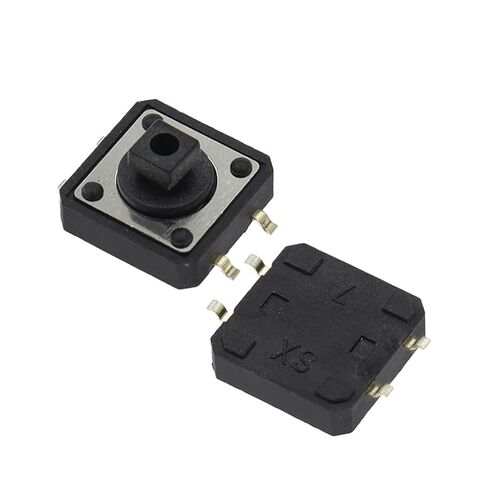 10/30 قطعة مفتاح زر الضغط، 12X12X7.3MM براون مربع زر اللباقة التبديل (10PCS) in Kuwait